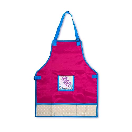 Image of Echo Boomers Multipurpose Teens Waterpoof Washable Apron with 4 pockets for Cooking, Art Painting and School (7 to 14 yrs- 23x18)