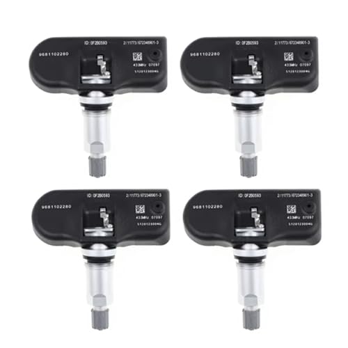 Capteur TPMS d'origine 433 MHz de pression des pneus pour Citroën C4 et Peugeot 207 307
