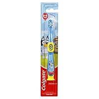 Colgate Kids Junior Bluey Manual Toothbrush, 1 Pack, Extra Soft Bristles, for Children 2-5 Years