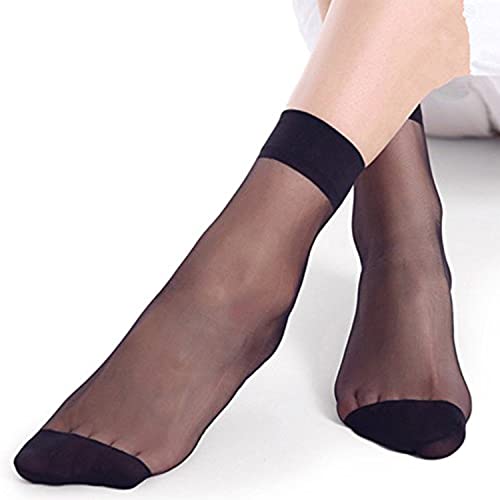 Eralove 10 Pairs Women's Nylon Ankle Short Sheer Socks2
