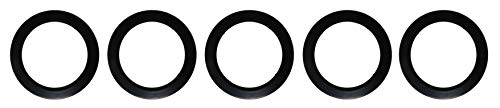 Trim Ring for 6 Recessed Light Can Fixtures (5, Black)