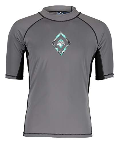 Image of Kanu Surf Men's Fiji UPF 50+ Short Sleeve Sun Protective Rashguard Swim Shirt