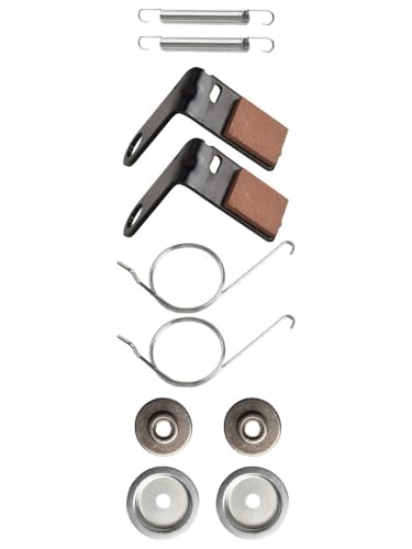 EpheyFIF Lot de 2 ensembles de plaquettes de frein GY21943B GX20515, ressorts GX20494, bagues de pont GX23240 et ressorts de tension GX10120 pour John-Deere