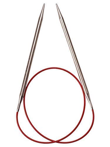 TRIPLC Moolyavaan Products Aluminium Fix Circular Knitting Needles Pins 80cm No. 6