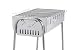 WAGNER Grill Schaschlikgrill Mangal Barbecue Holzkohlegrill Edelstahl inkl. 8 Grillspieße
