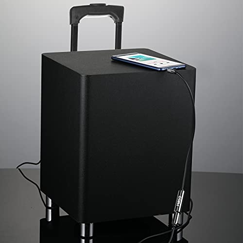 6.35mm 3.5mm 変換 MillSO 6.3mm標準ジャック(メス)→ステレオミニプラグ(オス) ヘッドホン端子 ステレオ変換 標準プラグ ミニプラグ 変換 金メッキ ヘッドフォン/ミキサー/ギター/アンプ/ピアノ等対応 30cm ブラック