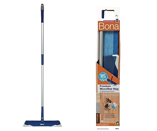 Bona Premium Microfiber Floor Mop | for Wood, Stone, Tile, Marble, Granite, Vinyl & Laminate Surface | Wet & Dry Floor Cleaning | Home, Kitchen, Office Use | Washable, Removeble & Easily Attach Pad (B0045MV6R0) Amazon Price History, Amazon Price Tracker
