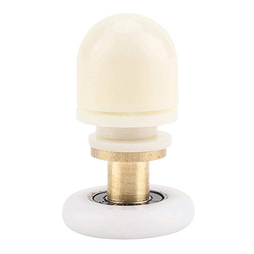 Fdit Shower Door Rollers Brass Sliding Door Glass Shower Roller Runner Bathroom Doors Diameter 20mm 23mm 25mm27mm (Set of 8)(27mm)