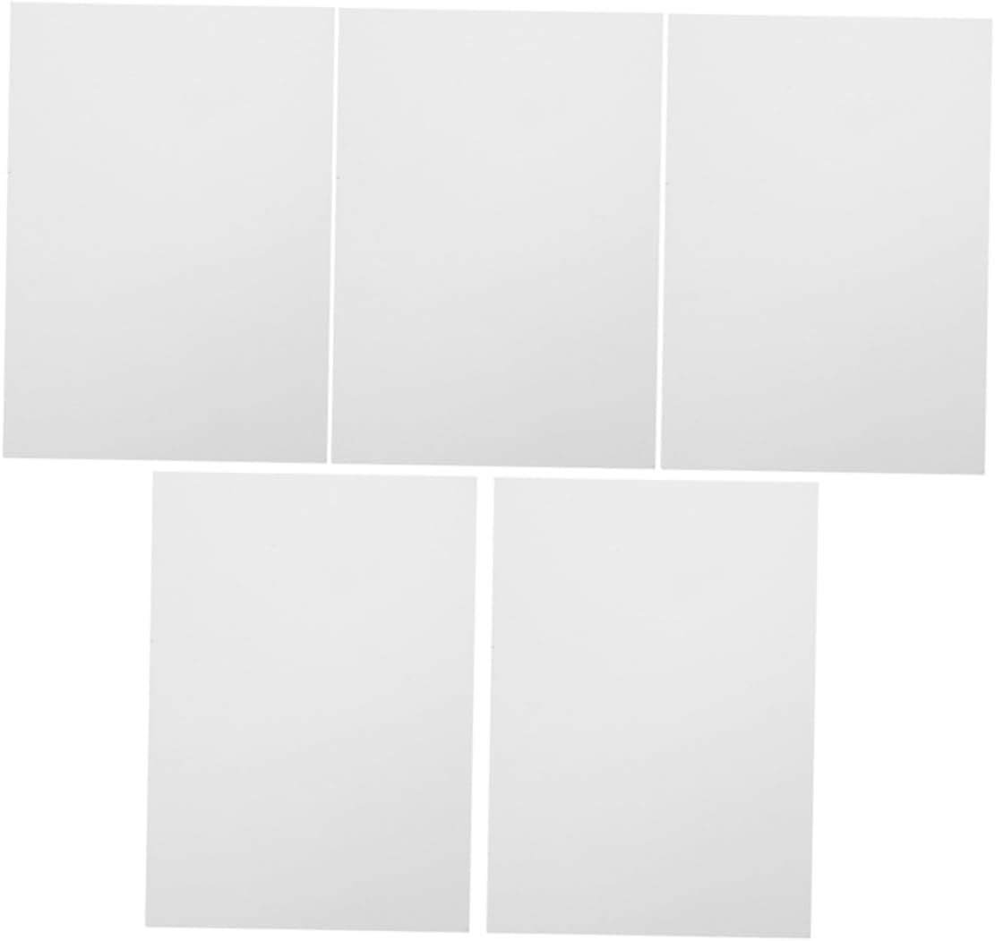 Uonlytech 5pcs Thick Cardboard Paper Sheets Smooth Frame Backing for DIY Projects Photo Mounting and Mailing Protection Lightweight and Cuttable for Binders and Crafting