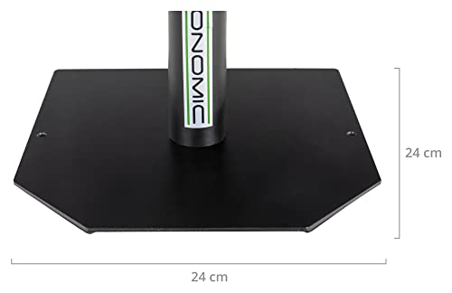 Pronomic SLS-36P BK Tischstativ für Studio Monitore - Stabiles Boxenstativ für Studiomonitore - Hohe Ausführung - Höhenverstellbar von 25,5 bis 41 cm - Ablagefläche mit Moosgummistreifen - Schwarz