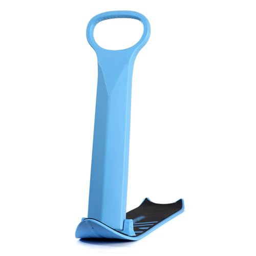 ブルー 折りたたみ式スノースクーター ハンドル付き 軽量 コンパクト 折りたたみ式 アウトドア 冬 スキー スクーター 雪そり スノーボード キックスクーター 雪砂や芝生用