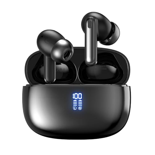True Wireless Earbuds with Mic,Bluetooth Earphones 5.4 HiFi...