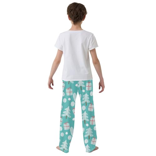 Boys' Pants Christmas Trees Gifts Hearts Long Bottoms Jogger Pants Elastic Waist Trousers with Pockets S-XL3