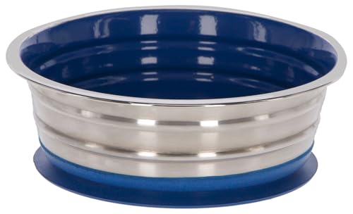 Maxi-Pet 80527 - Ciotola per cani in acciaio INOX, con funzione ventosa, 2850 ml