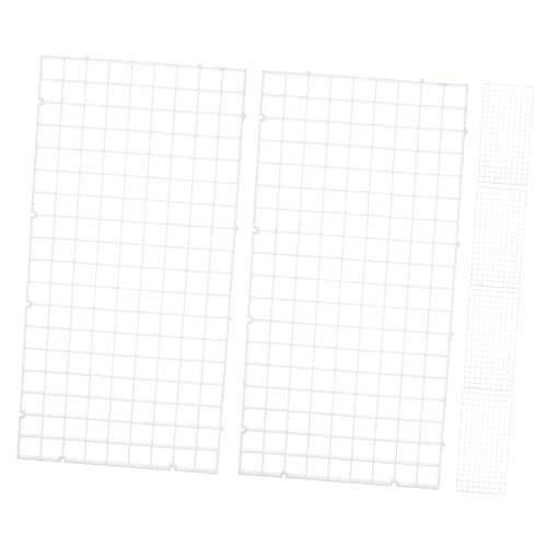 BESPORTBLE 6個 水族館の仕切り 水槽フィルター 魚きりの掃除機 水族館の空気ポンプ 水族館用フィッシュセパレーター 魚の背景 ネット 水族館の 板 PEフィルターボード ポリエチレン 白い