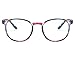 Unisex Glasses Frame Retro Blue Oval Full Frame Decoration Prescription Glasses