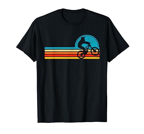 MTB Mountain Bike Bicycle Sun Set Completo MTB vintage cool da uomo con la scorciatoia per mountain bike e una silhouette bici da enduro, XC Cross Country, downhill nelle scritte. Ottimo per uomini, amici o figli, insieme a ragazzi e ragazze!