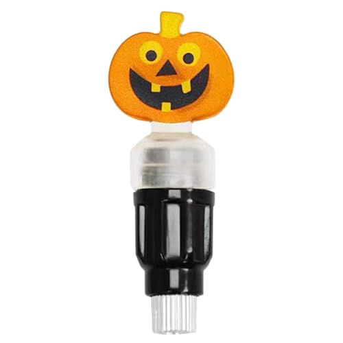 Luces de tapas de vástago de válvula de neumático, luces de tapas de vástago de neumático, luces de rueda de ciclismo, cubiertas de vástago de válvula, luces de advertencia en forma de calabaza,