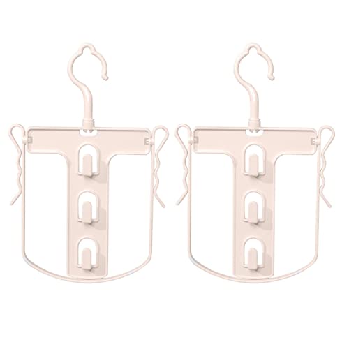 Levemolo 2pcs Drying Rack Suit Hanger Trousers Hangers Folding Hangers Trouser Hanger Storage Hangers Pants Rotatable Clothes Hanger Clothes Hanger with Pant Hanger Jeans Hangers Khaki Abs