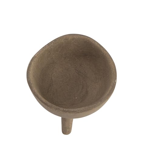 Image of Creative Co-Op Round Terra-cotta Bowl with 3-Legs and Distressed Finish, Cream