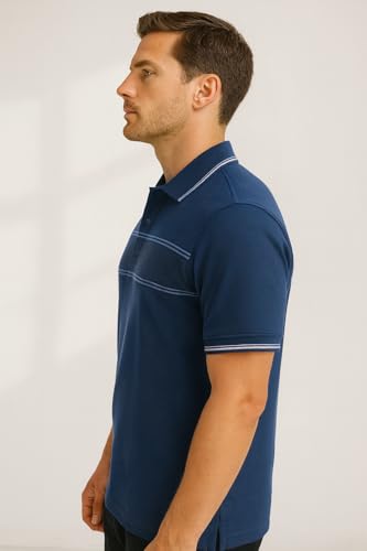 Image of Dollar Pack of 2 Men's Cotton Polo T-Shirt with Classic Collar