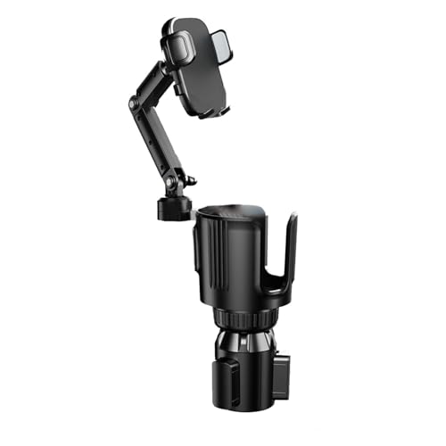 Support téléphone voiture et porte-gobelet rotatif 360° pour garder votre mobile stable