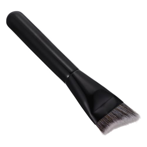FOMIYES 1 Pc Bright Black Wooden Handle Makeup Brush for Contouring Foundation Professional Stippling Brush