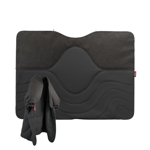STOOV Huge Hug - Heizdecke - Drahtlos - Infrarot-Wärmetechnik - Pro Batterie mit bis zu 5 Std. drahtlose Wärme - 135x180 cm - Wollig Grau
