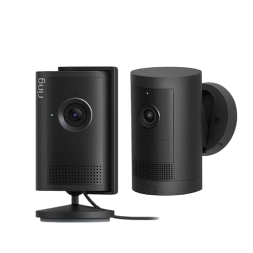 Ring Caméra intérieure Plus (nouvelle génération) avec Caméra extérieure Plus | Caméra de surveillance sur secteur | Retinal 2K, zoom 4x| Essai gratuit de 30 jours à l'abonnement Ring Home