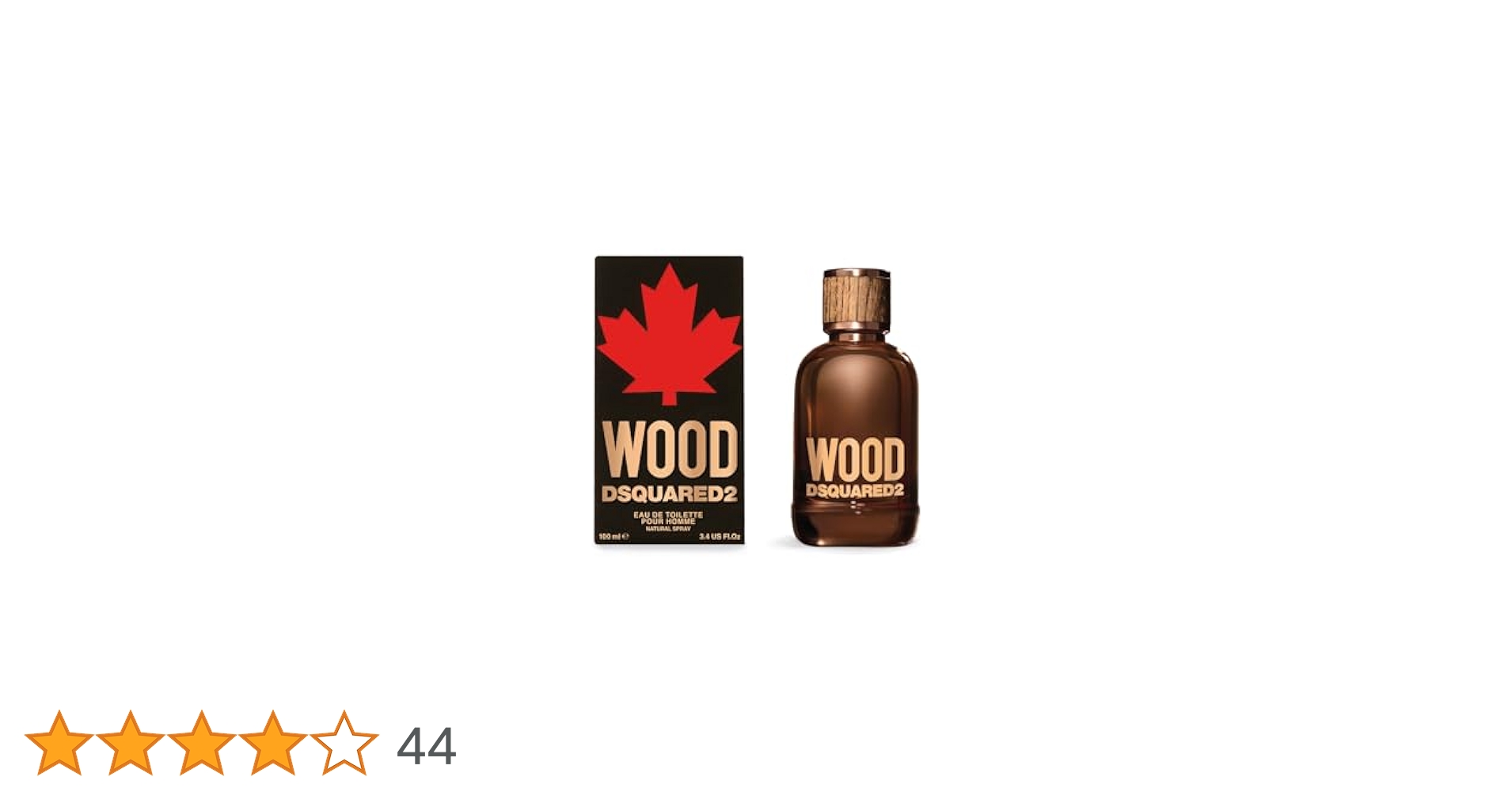 DSQUARED2 Wood Eau De Toilette Spray For Men, 3.4 Ounce 0.21