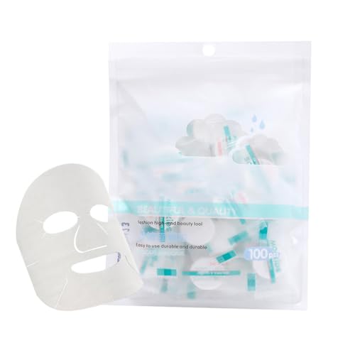FRCOLOR Compressed Facial Mask Disposable Non-Woven Sheet Soft Breathable Skin Care for Women Travel Camping 7.48X9.84In