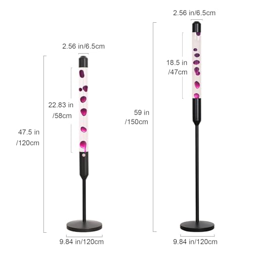 Image of Kyzfy 47.5-Inch Liquid Motion Lamp,Magma Lamp, Mood Relaxation Light,Suitable for Home Decoration, Living Room, Office, Bedroom, cafe (47.5 inch Purple Wax)