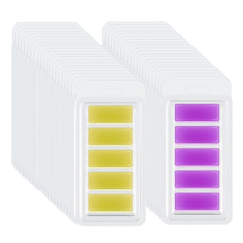 Moulage de bougies et tartelettes en cire avec 100 contenants transparents à 5 cavités