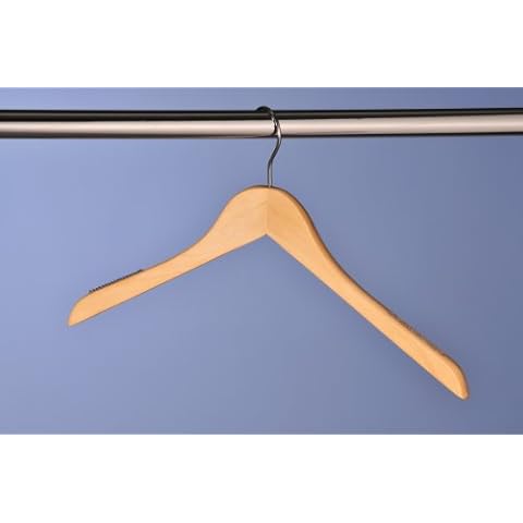 HTOP02L50 Natural Wood Top Hanger (Pack of 50) Cover