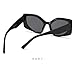 ZHZJQE Big Frame Vintage Cat Eye Sunglasses Women Men Sun Glasses