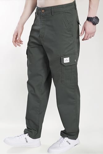 Image of DIVISIVE Men's Loose Baggy Fit Cotton Cargo Pants