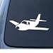AIRPLANE - Pilot Wings - Car, Truck, Notebook, Vinyl Decal Sticker #1001 | Vinyl Color: White