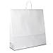 Produktbild Papiertüten weiß mit Kordel-Henkel I 150 Stk. 45+17x48cm I Papiertragetasche für Einzelhandel, Hochzeit, Geburtstag, TO-GO I Geschenktüten aus Kraftpapier I HUTNER