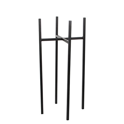 MICA Decorations Ascot Pflanzenständer, Metall, schwarz, L B: 24 cm H: 55 cm Cover