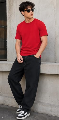 Image of London Hills T Shirt For Man | Men Round Neck Tshirts | Tshirt Shirts Men | Gym T Shirts For mens Workout | T-shirts For Man Cotton Stylish Round Neck T Shirt Half Sleeve Regular Fit Solid Multicolour