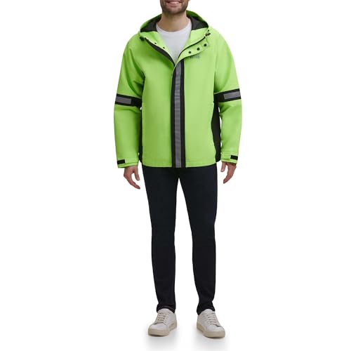 Image of DKNY mens Dkny Men's Taslan Performance Hoody With Reflective Detail