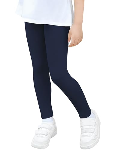 VOGRYE 2 Pack Girls Leggings Thick Cotton Leggings for Kids Full Length Pants Stretchy3