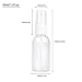 TRENDBOX 12 Pack Empty Transparent Plastic Fine Mist Spray Bottle 30 ml (1 oz)