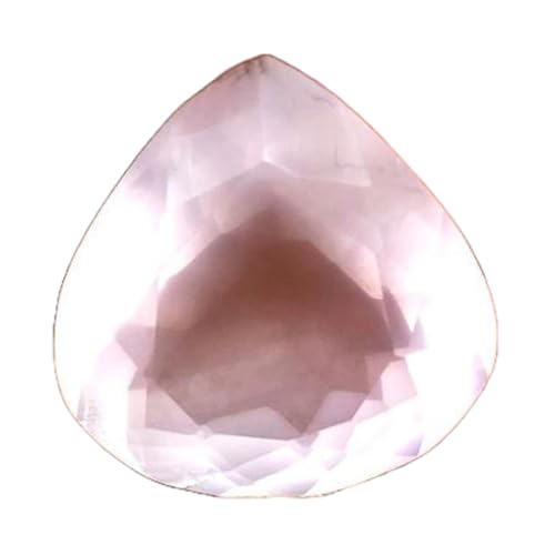 Quartz rose naturel facetté 18mm idéal pour bague et pendentif fait main