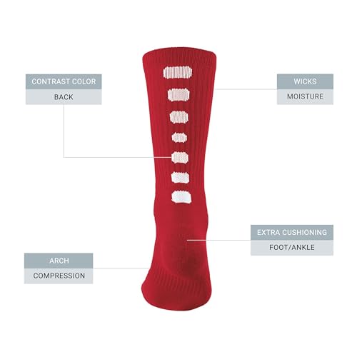 Image of Augusta Sportswear Color Block Crew Socks
