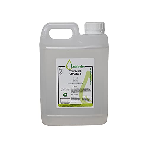 2 litres Vegetable Glycerine EP/USP Grade NON-GMO Odourless & Colourless (2 litres)