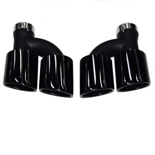 Tuyau d'échappement en carbone quad pour Audi A4 A5 A6 A7 finition noire S4 S5