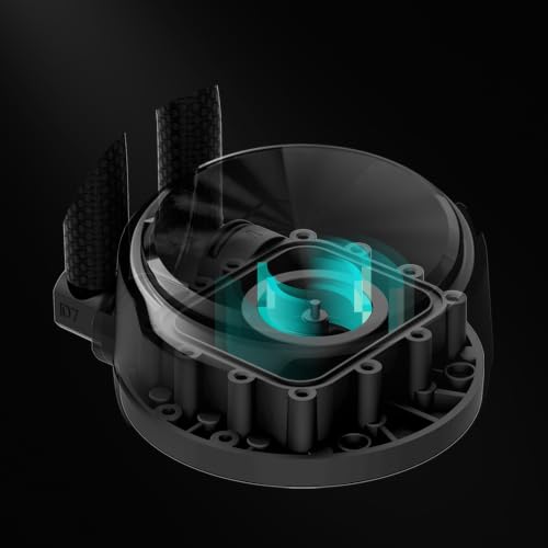 Cooler Master MasterLiquid PL240 Flux Series 240 mm AIO CPU Flüssigkeitskühler, 0 U/min, Doppelkammerpumpe, vergrößerte Kupferbasis… – Ansicht 3