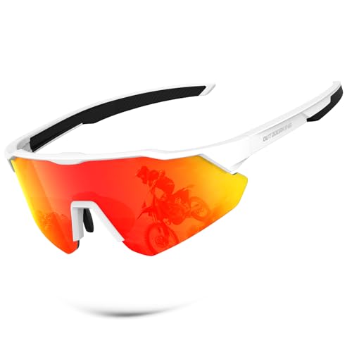 OUTDOORKING Polarized-Sunglasses-Men Sports Sun-Glasses Mens-Sunglasses: UV400 Protection for Cycling Fishing Golf