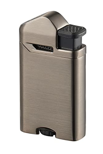 Personalized Visol Axis Flat Flame Torch Lighter - Gunmetal (Text) #TOP4